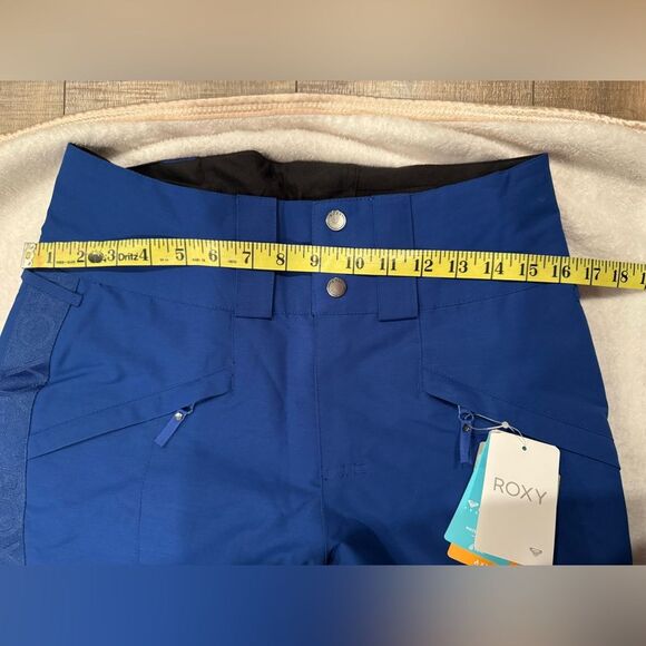NWT Roxy Womens Spiral Snow Pants Blue Regular Fit Ski Snowboard Medium NEW - Picture 10 of 10
